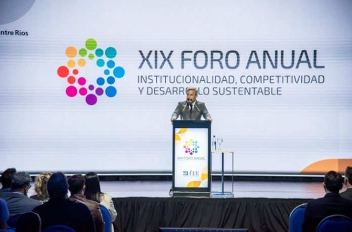 Frigerio ante empresarios: 