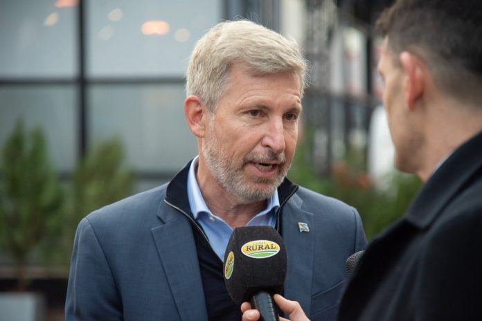 Frigerio en Palermo: quiere eliminar retenciones y ve al campo como locomotora