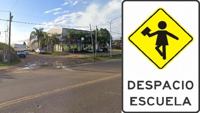 Zona escolar sin semáforos: el cruce del Acceso Sur que preocupa a Concordia