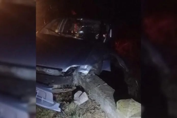 Se durmió al volante y chocó contra un puente en la Ruta 130