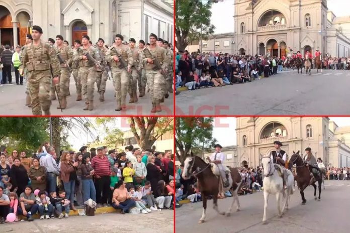 Nogoyá festejó 244 años con desfile cívico y devoción a la Virgen del Carmen
