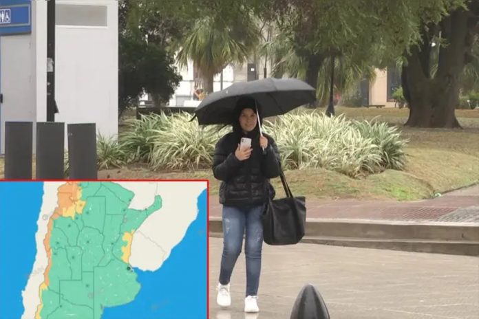 Alerta amarilla por tormentas este sábado en la costa del Uruguay