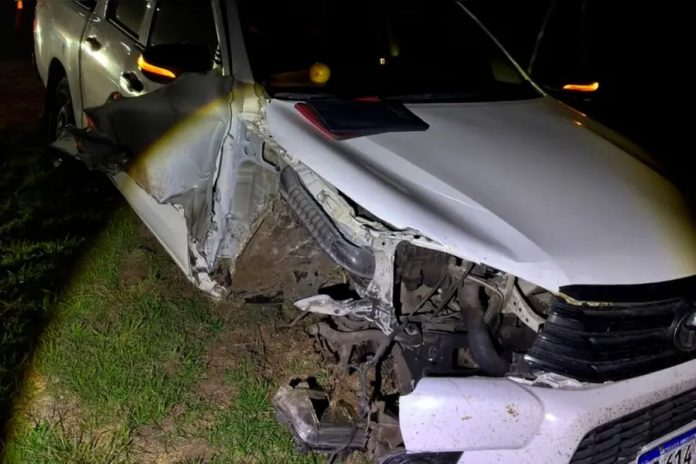 Choque en la Ruta 14: una camioneta impactó contra un camión con leche