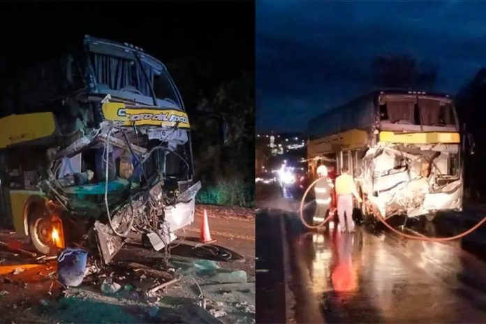 Más de 40 heridos en choque entre un micro y un camión en Ruta 12