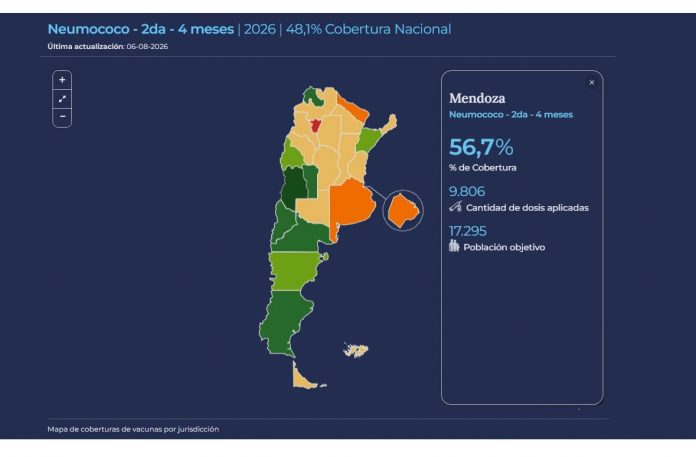 El Gobierno lanzó un mapa digital para monitorear vacunación en tiempo real