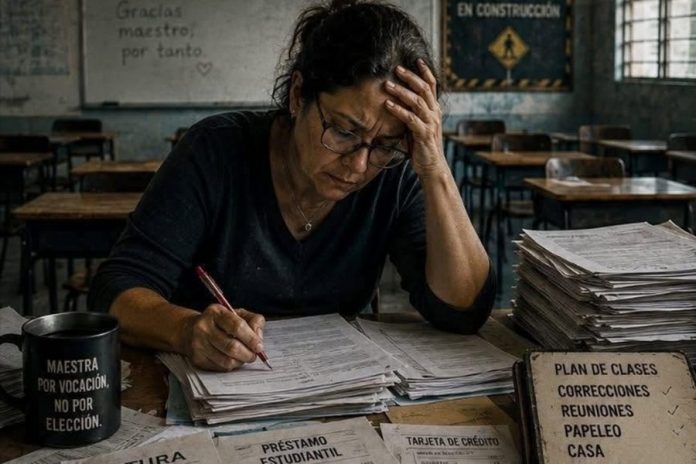 Tres trabajos y el sueldo no cierra: la realidad dura de los docentes en Concordia