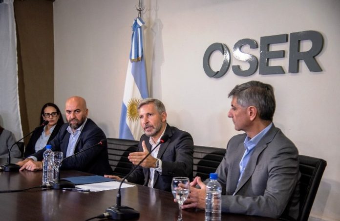 OSER: Frigerio mostró números y apuntó a la política que 'se robaba' los recursos