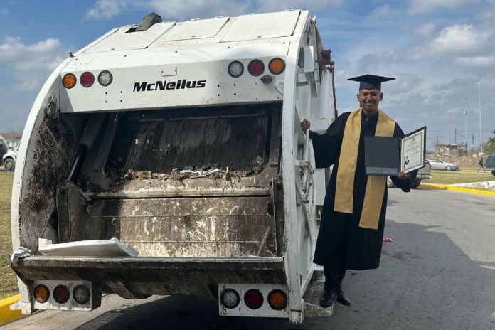 Trabajó 5 años recolectando basura para pagar la universidad y se recibió de abogado