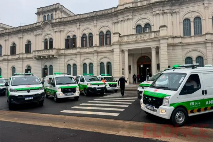 Entre Ríos sumó 24 ambulancias y motos sanitarias con apoyo de Salto Grande
