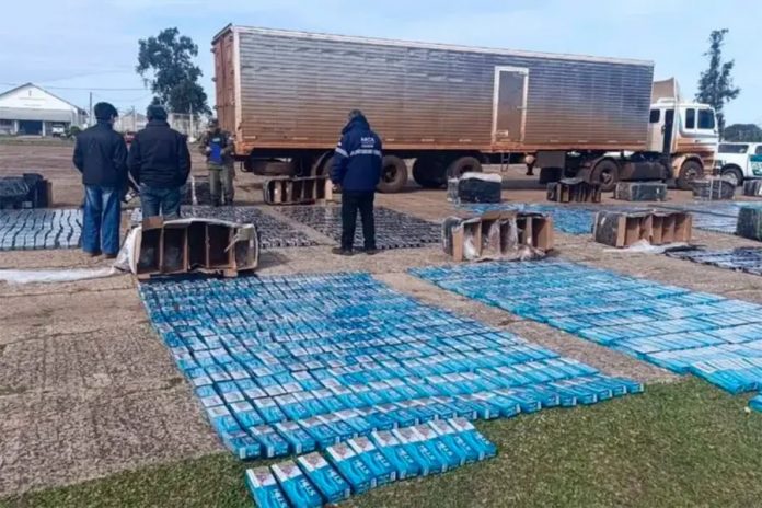 Escáner en Ruta 14 descubrió contrabando por $116 millones