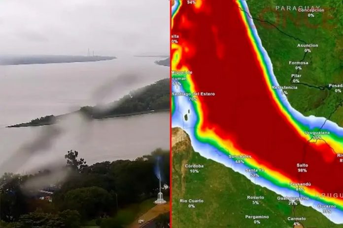 Alerta naranja en Entre Ríos: hasta 100 mm y después llega el frío