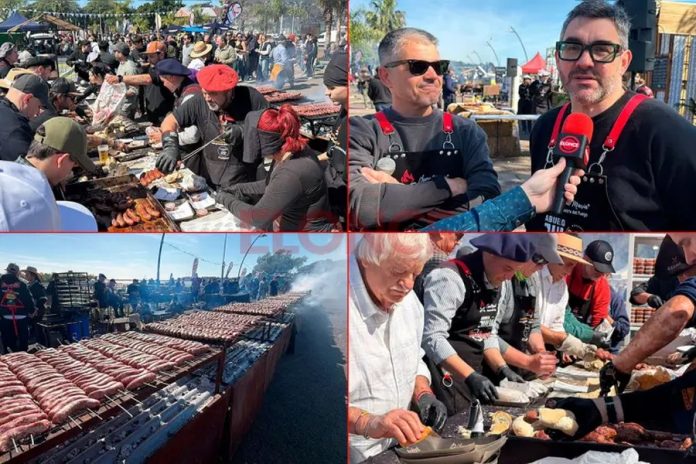 Choripaneada histórica en Paraná: familias, clubes y sabor frente al río