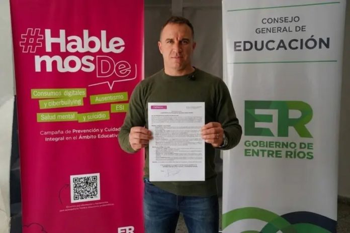 Werner se sumó a una campaña por el uso responsable de pantallas