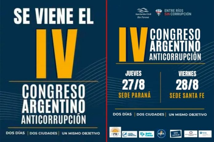 Anticorrupción en acción: el congreso que llega a Paraná y Santa Fe
