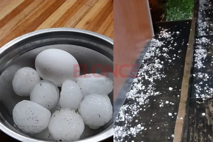 Granizada sorpresiva en Villaguay: 20 minutos que dejaron todo blanco