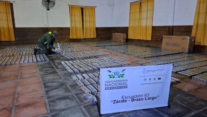 Fauna faenada y 12.000 paquetes de cigarrillos: golpe en la Ruta 12