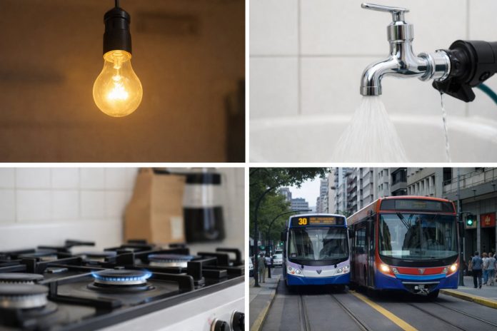 Agosto arranca con aumentos en transporte, gas, agua y colegios