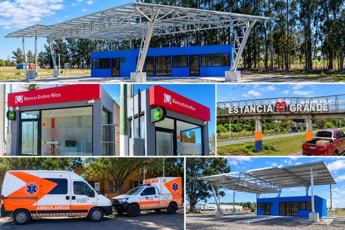 Estancia Grande suma terminal, cajero y ambulancia en pleno crecimiento