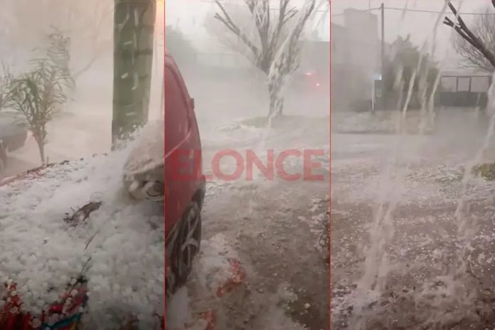 Granizo feroz en Paraná: el temporal que sacudió el barrio Toma Nueva