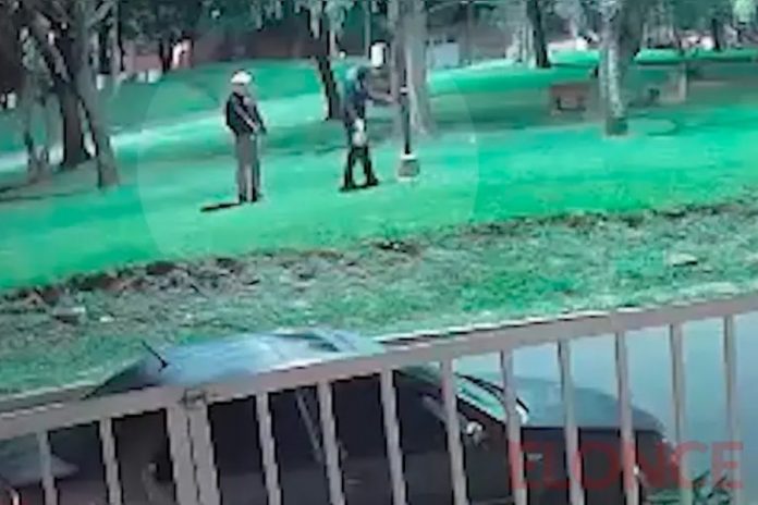 Robaron cables de alumbrado en una plaza de Paraná y quedó a oscuras