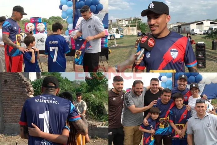El gesto de Nacho Arce con los chicos de Valentín FC