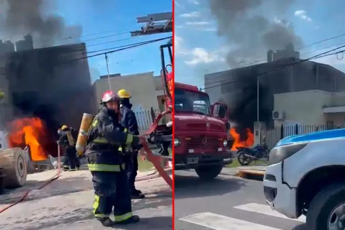 Incendio en Don Bosco de Paraná: 500 metros de fibra óptica y colillas