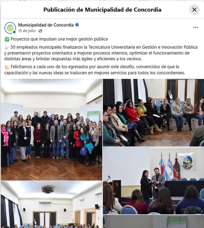 Azcué usó la foto de 40 empleados: el adicional por títulos sigue sin resolverse