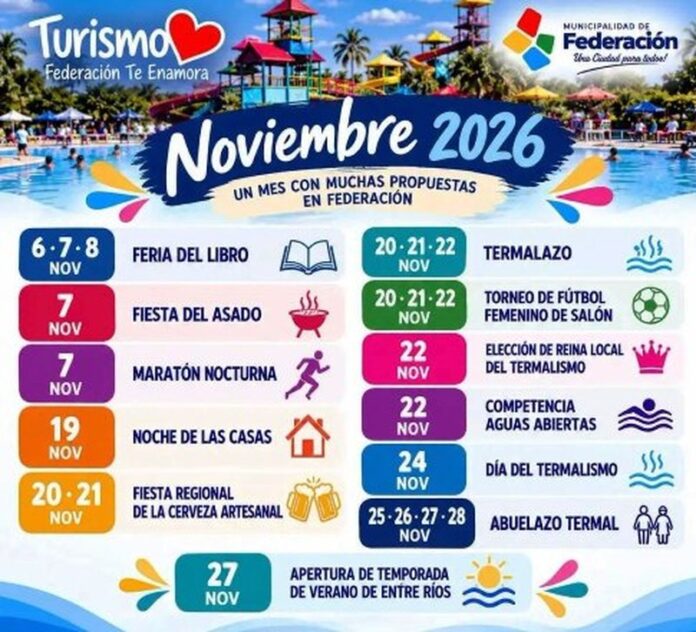Federación presenta agenda de noviembre y será sede del verano entrerriano