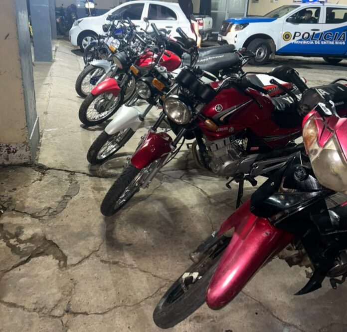 Dieciséis motos secuestradas en Concordia por picadas ilegales