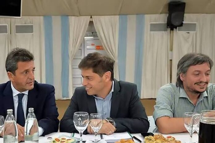 Cumbre en La Pampa: Kicillof, Massa y Máximo Kirchner otra vez juntos