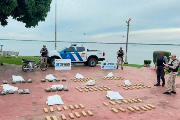 Casi 177 kilos de marihuana: el operativo en Paso de la Patria y Candelaria
