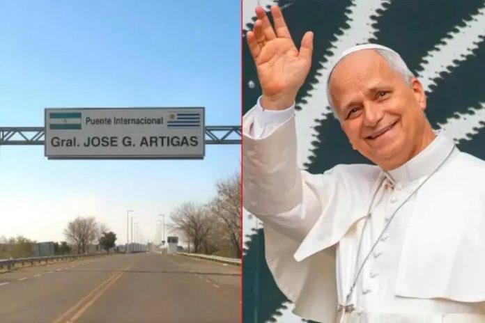 Colón coordinó con Uruguay el cruce por la visita del Papa León XIV a Paysandú