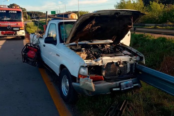 Conductor de 46 años, gravemente herido al esquivar un ciervo en Autovía Artigas