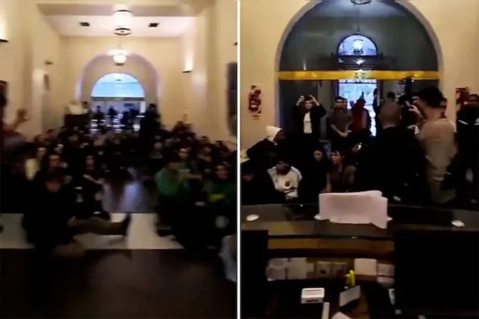 Desalojo en el Palacio Pizzurno: estudiantes protestaron por universidades