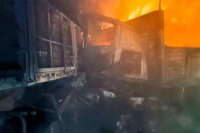 Murió un camionero en un choque e incendio entre Zárate e Ibicuy