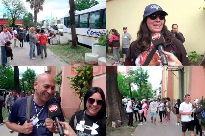 Fe, entusiasmo y agradecimiento: peregrinos parten de Paraná a Hasenkamp