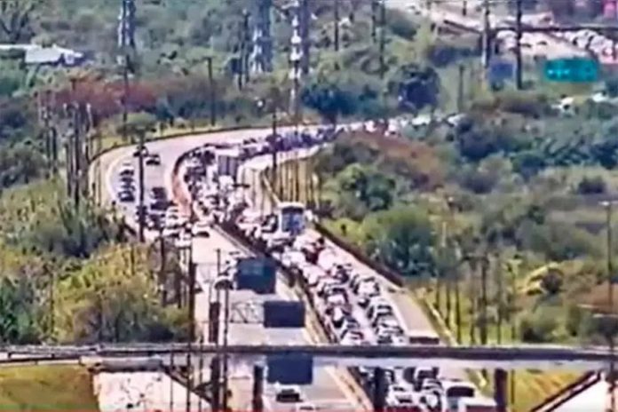 Dos choques en la Ruta 168 de Santa Fe: 5 kilómetros de demoras hacia Paraná