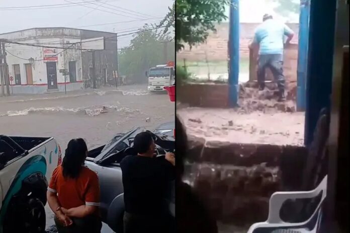 Temporal en La Paz: 45 milímetros en pocos minutos y agua en viviendas