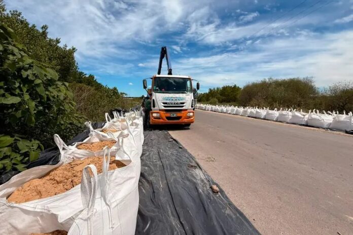 Ibicuy se prepara para la creciente: defensas, bolsones y traslado de hacienda