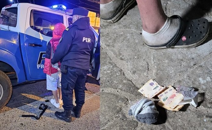 Dos menores de 15 años fueron aprehendidos por droga y un arma